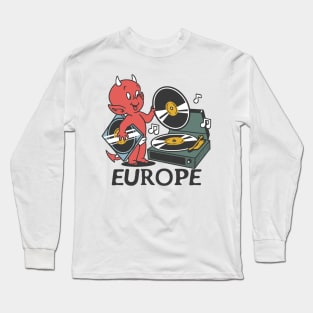 europe devil record Long Sleeve T-Shirt